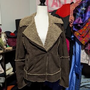 Brown Shearling Women's Jacket